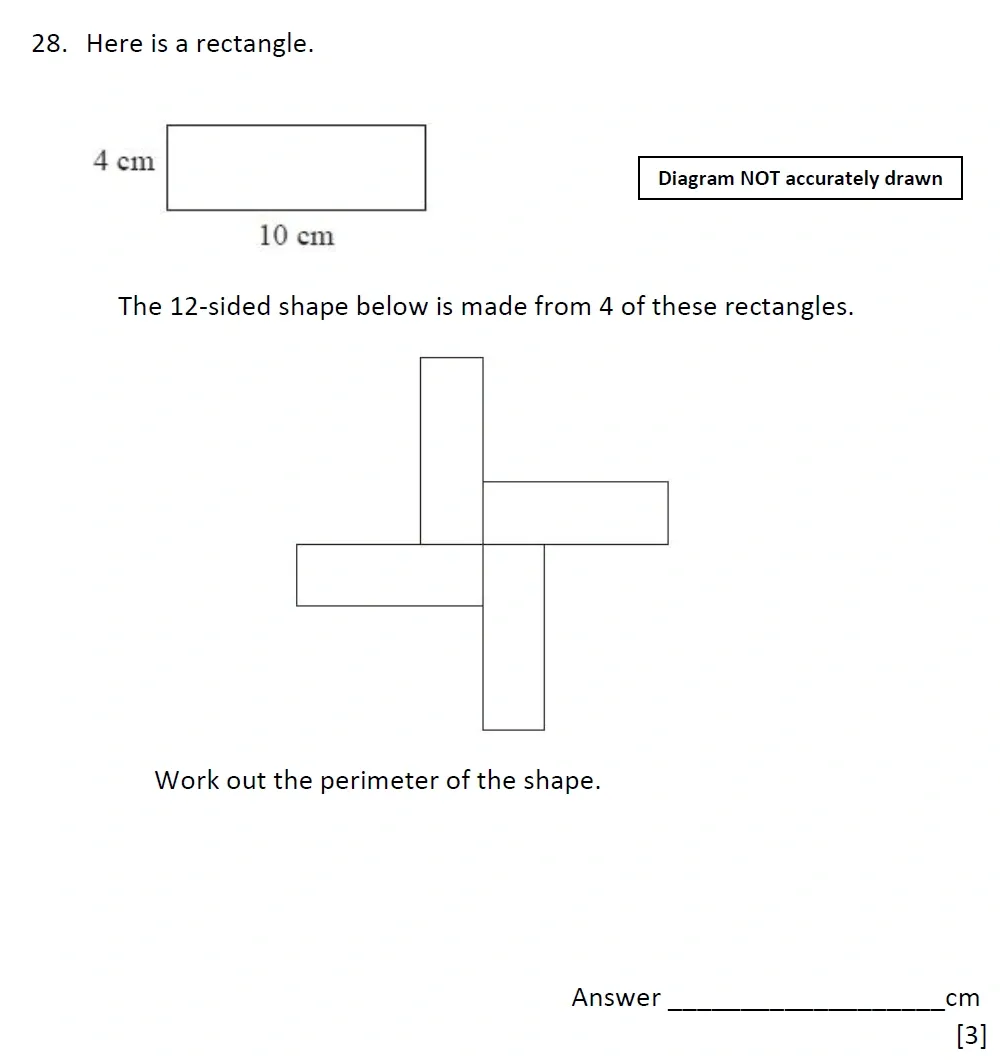Question 28 - Emanuel School – 10 Plus Maths Entrance Exam Paper 2 - 2026