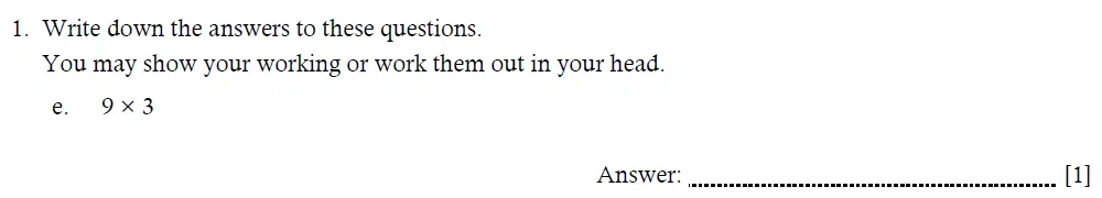Question 01(e) - Hampton Court House - Year 5 Maths Entrance Exam Paper - 2026