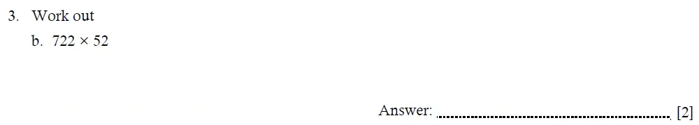 Question 03(b) - Hampton Court House - Year 5 Maths Entrance Exam Paper - 2026