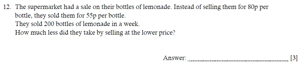 Question 12 - Hampton Court House - Year 5 Maths Entrance Exam Paper - 2026