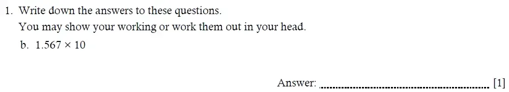 Question 01(b) - Hampton Court House – Year 6 Maths Entrance Exam Paper - 2026