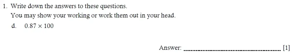 Question 01(d) - Hampton Court House – Year 6 Maths Entrance Exam Paper - 2026