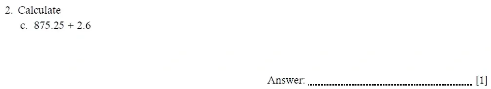 Question 02(c) - Hampton Court House – Year 6 Maths Entrance Exam Paper - 2026