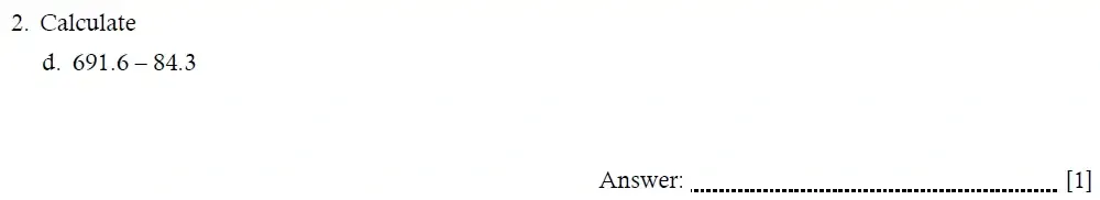 Question 02(d) - Hampton Court House – Year 6 Maths Entrance Exam Paper - 2026