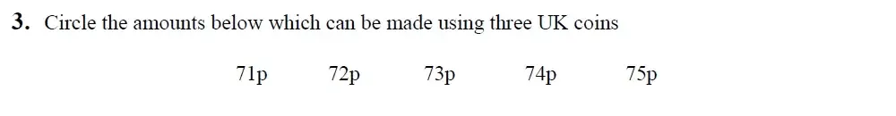 Question 03 - King's School Chester - 9 Plus Entrance Exam Maths Paper - 2026