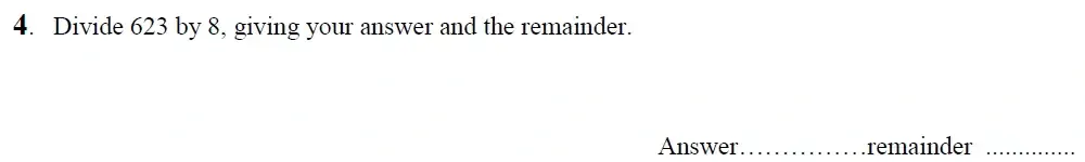 Question 04 - King's School Chester - 9 Plus Entrance Exam Maths Paper - 2026