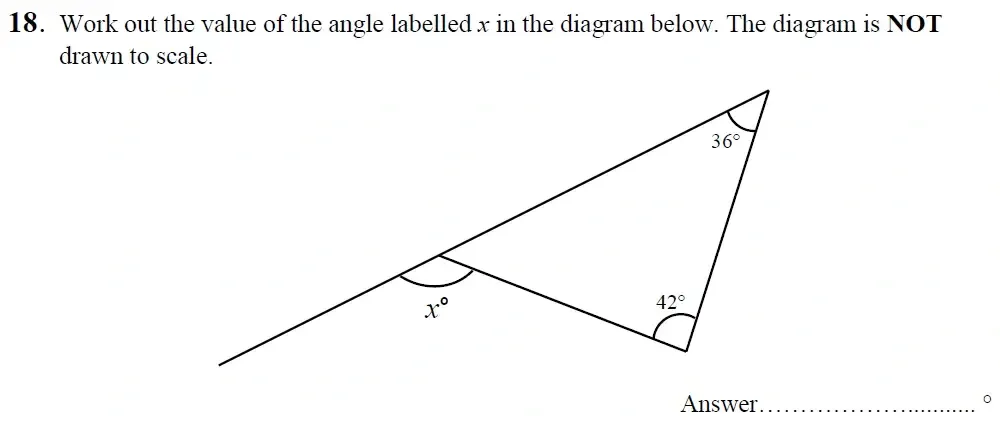 Question 18 - King's School Chester - 9 Plus Entrance Exam Maths Paper - 2026
