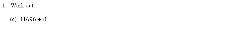 Question Sec A - 01(c) - Oundle School – 10+ Maths Entrance Exam Paper - 2013