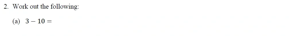 Question Sec A - 02(a) - Oundle School – 10+ Maths Entrance Exam Paper - 2013
