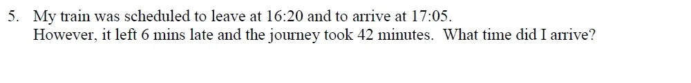 Question Sec A - 05 - Oundle School – 10+ Maths Entrance Exam Paper - 2013