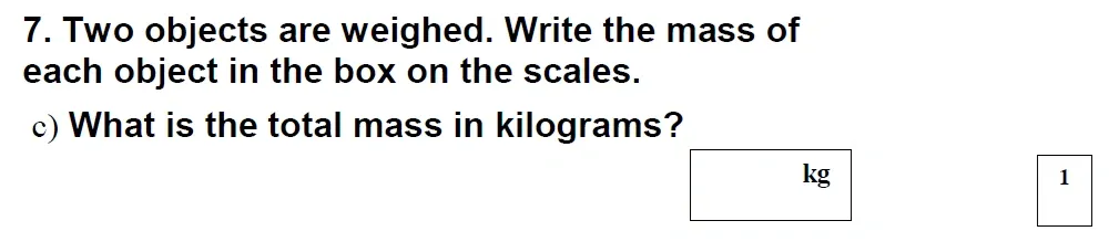 Question 07(c) - St Mary's School – Year 4 Maths Sample Paper - 2026