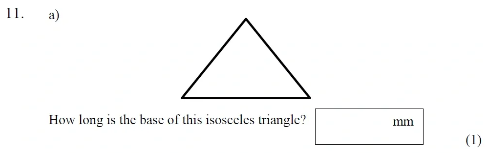 Question Sec A - 11(a) - St Mary's School - Year 5 Maths Sample Test Paper - 2026