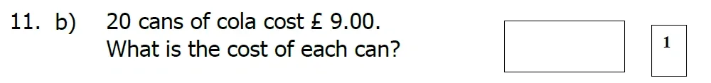Question 11(b) - St Mary's School – Yr 6 Maths Sample Test Paper - 2026