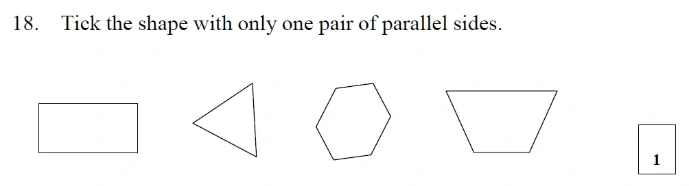 Question 18 - St Mary's School – Yr 6 Maths Sample Test Paper - 2026