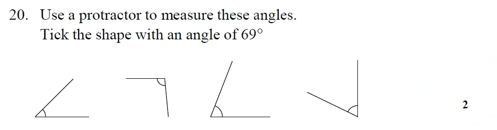 Question 20 - St Mary's School – Yr 6 Maths Sample Test Paper - 2026