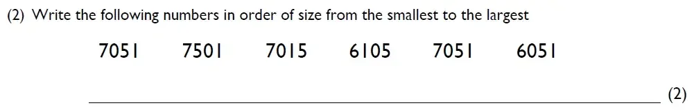 Question 02 - Westminster Cathedral Choir School – 8 Plus Maths Specimen Paper 1 - 2026
