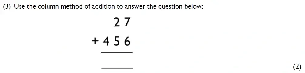 Question 03 - Westminster Cathedral Choir School – 8 Plus Maths Specimen Paper 1 - 2026