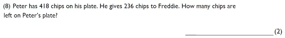 Question 08 - Westminster Cathedral Choir School – 8 Plus Maths Specimen Paper 1 - 2026