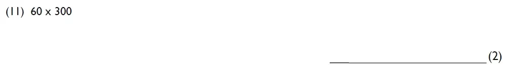 Question 11 - Westminster Cathedral Choir School – 8 Plus Maths Specimen Paper 1 - 2026