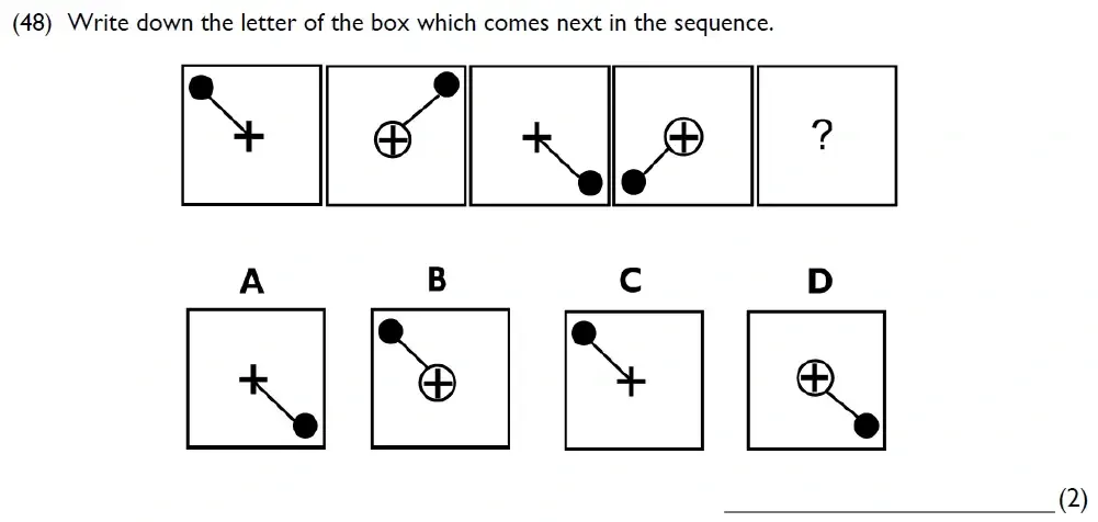 Question 48 - Westminster Cathedral Choir School – 8 Plus Maths Specimen Paper 1 - 2026