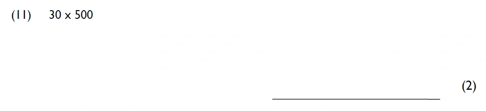 Question 11 - Westminster Cathedral Choir School – 8 Plus Maths Specimen Paper 2 - 2026