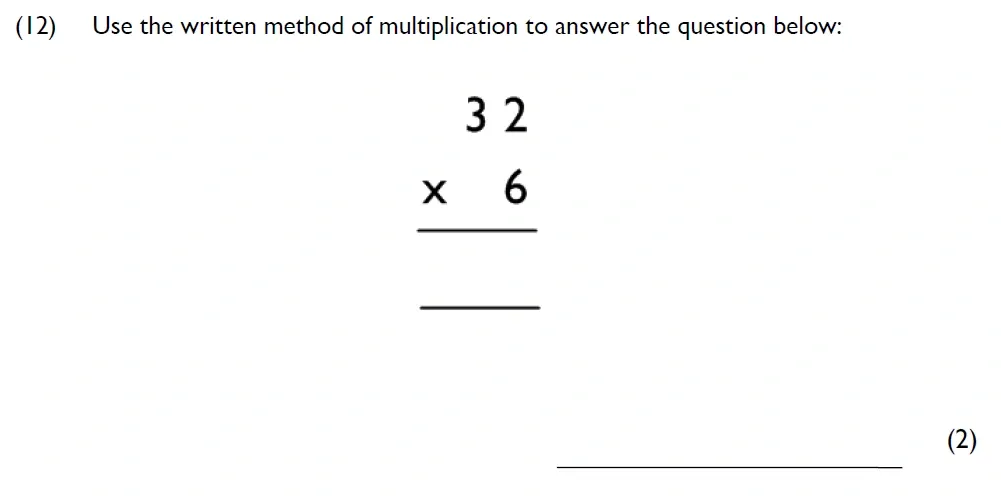 Question 12 - Westminster Cathedral Choir School – 8 Plus Maths Specimen Paper 2 - 2026