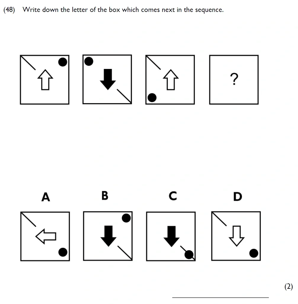 Question 48 - Westminster Cathedral Choir School – 8 Plus Maths Specimen Paper 2 - 2026