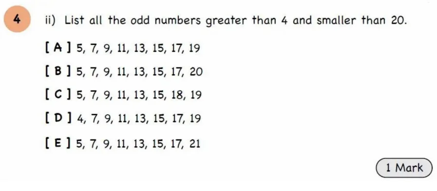 Question 5 - Year 3 - Numbers and Place Value - Assessment 3
