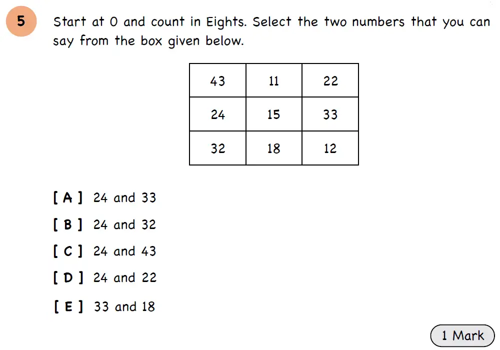 Question 6 - Year 3 - Numbers and Place Value - Assessment 3